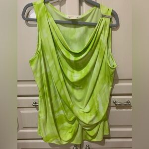 Plus size Michael Kors Kowloon neck, sleeveless blouse